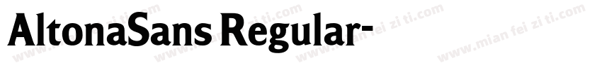 AltonaSans Regular字体转换